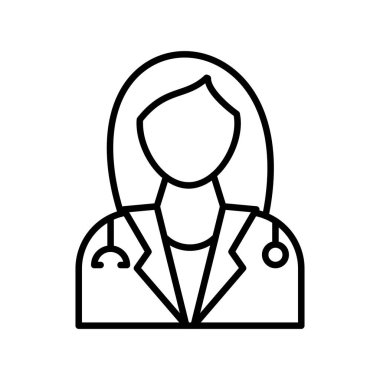 ladie Doctor Creative Icons Desig