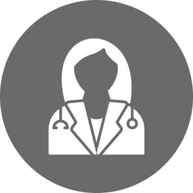 ladie Doctor Creative Icons Desig