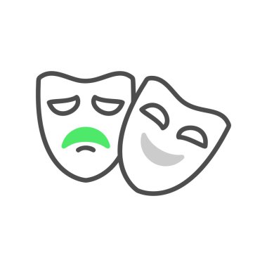 Theater Masks Creative Icons Desig