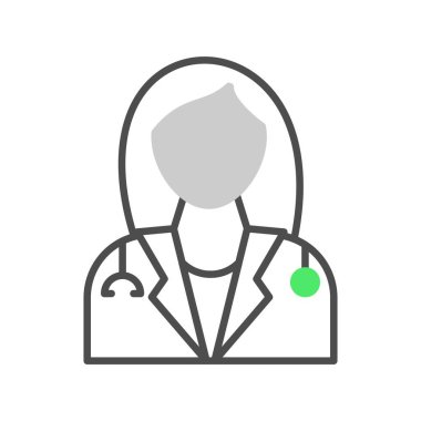 ladie Doctor Creative Icons Desig