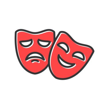 Theater Masks Creative Icons Desig