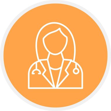 ladie Doctor Creative Icons Desig