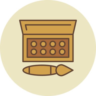 Watercolor Creative Icons Desig