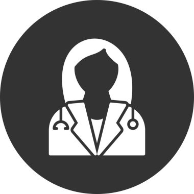 ladie Doctor Creative Icons Desig