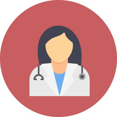 ladie Doctor Creative Icons Desig