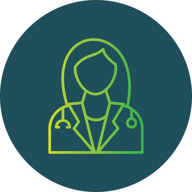 ladie Doctor Creative Icons Desig