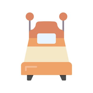 Single Bed Creative Icons Desig