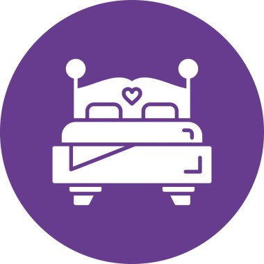 Double Bed Creative Icons Desig