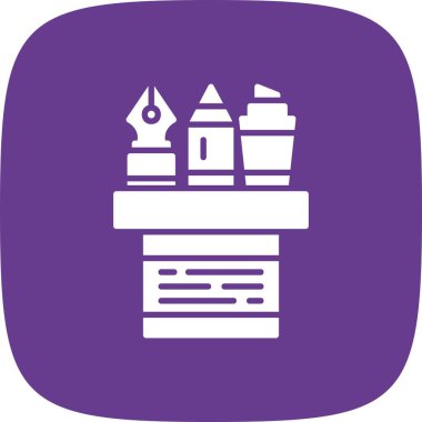 Pencil Case Creative Icons Desig