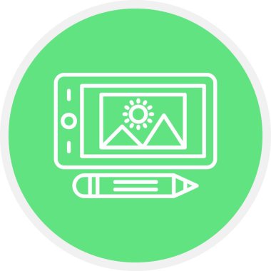 Graphic Tablet Creative Icons Desig