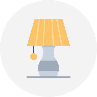Table Lamp Creative Icons Desig