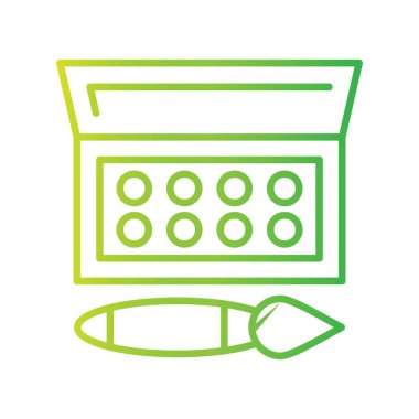 Watercolor Creative Icons Desig