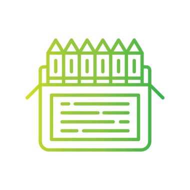 Colored Pencils Creative Icons Desig