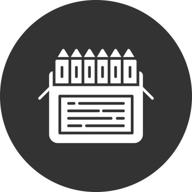 Colored Pencils Creative Icons Desig