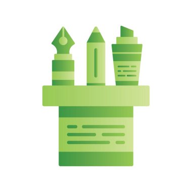 Pencil Case Creative Icons Desig