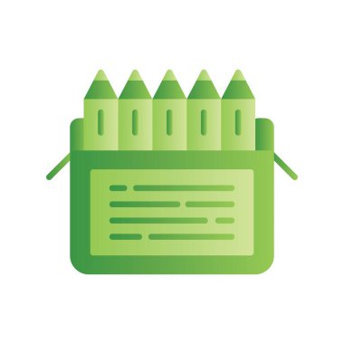 Colored Pencils Creative Icons Desig