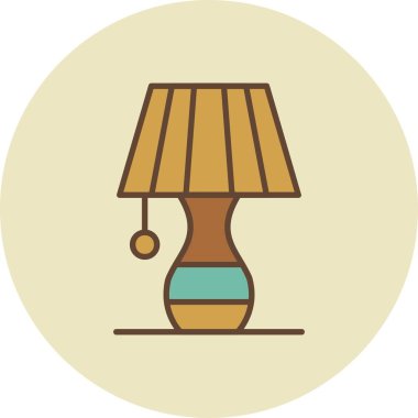 Table Lamp Creative Icons Desig