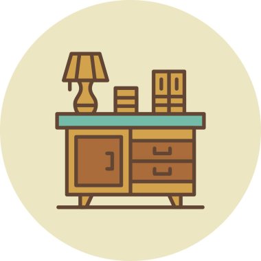 Bedside Table Creative Icons Desig