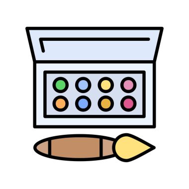 Watercolor Creative Icons Desig