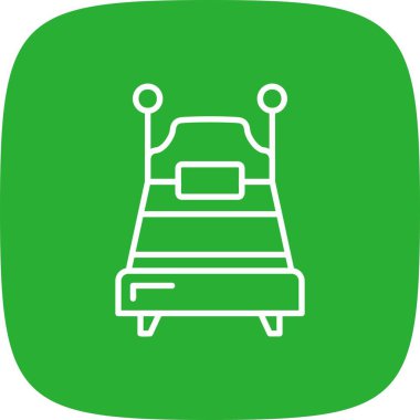 Single Bed Creative Icons Desig