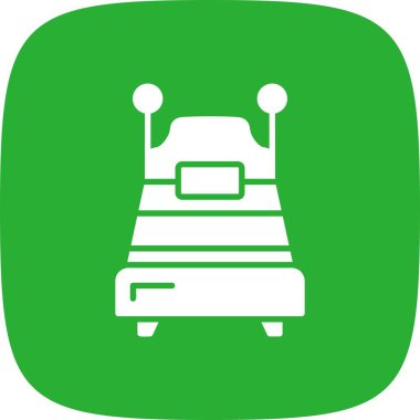 Single Bed Creative Icons Desig