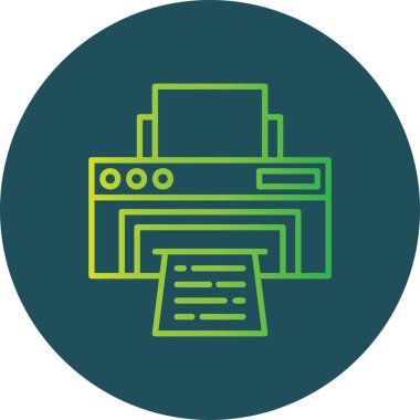 Yazıcı Yaratıcı Simgeler Tasarımı