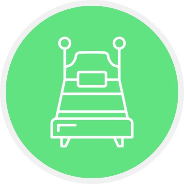 Single Bed Creative Icons Desig