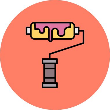 Paint Roller Creative Icons Desig