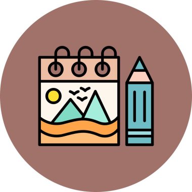 Sketchbook Creative Icons Desig