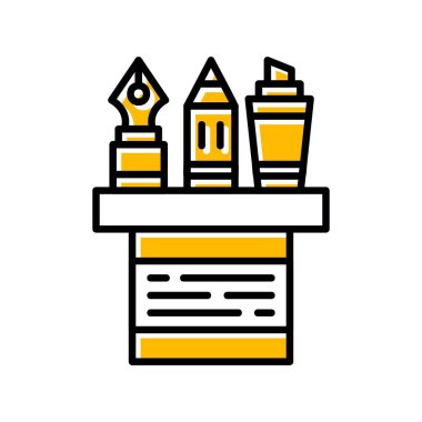 Pencil Case Creative Icons Desig