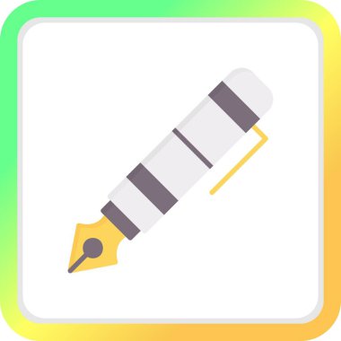 Fountain Pen Creative Icons Desig