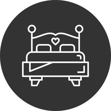 Double Bed Creative Icons Desig