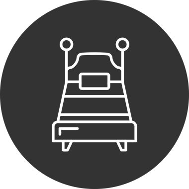 Single Bed Creative Icons Desig