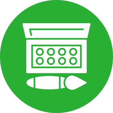 Watercolor Creative Icons Desig