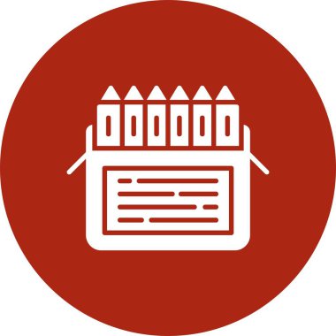 Colored Pencils Creative Icons Desig