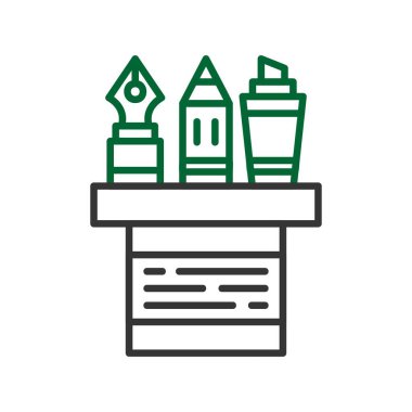 Pencil Case Creative Icons Desig