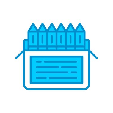 Colored Pencils Creative Icons Desig