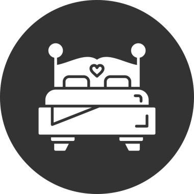 Double Bed Creative Icons Desig