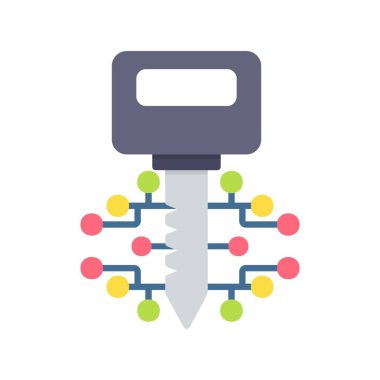 Digital Key Creative Icons Desig