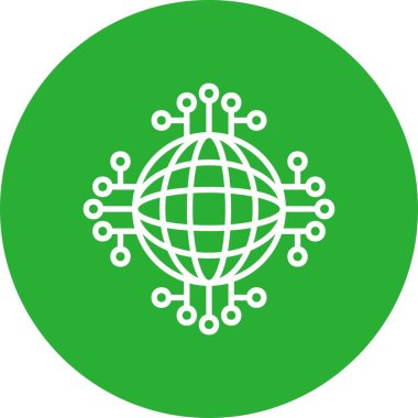 Global Network Creative Icons Desig