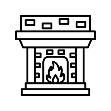 Fireplace Creative Icons Desig