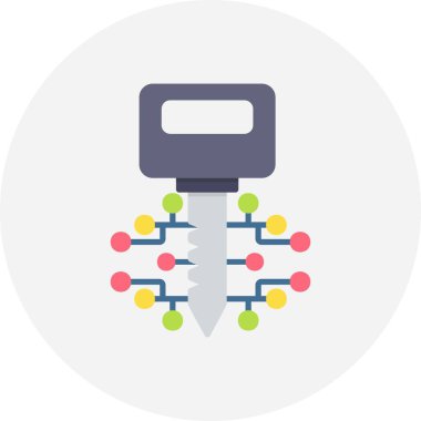 Digital Key Creative Icons Desig