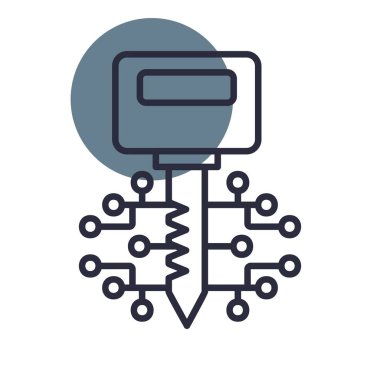 Digital Key Creative Icons Desig