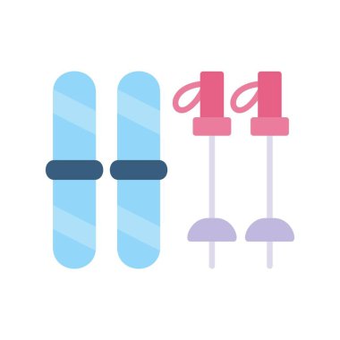 Ski Equipment Creative Icons Desig