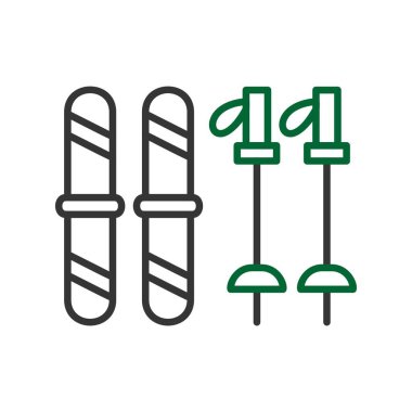 Ski Equipment Creative Icons Desig