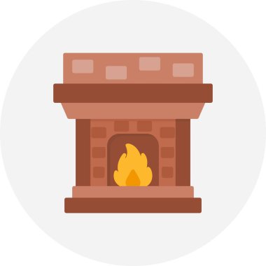 Fireplace Creative Icons Desig