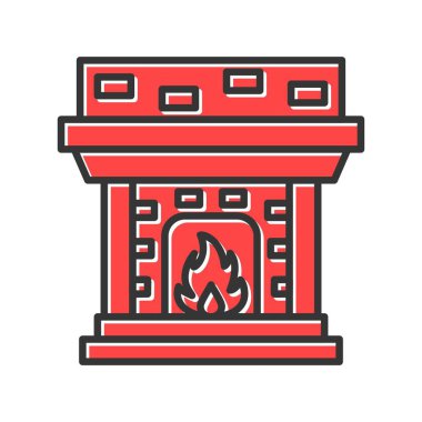 Fireplace Creative Icons Desig