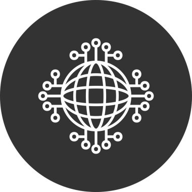 Global Network Creative Icons Desig