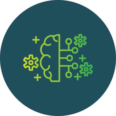 Artificial Intelligence Creative Icons Desig