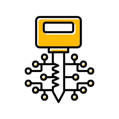 Digital Key Creative Icons Desig